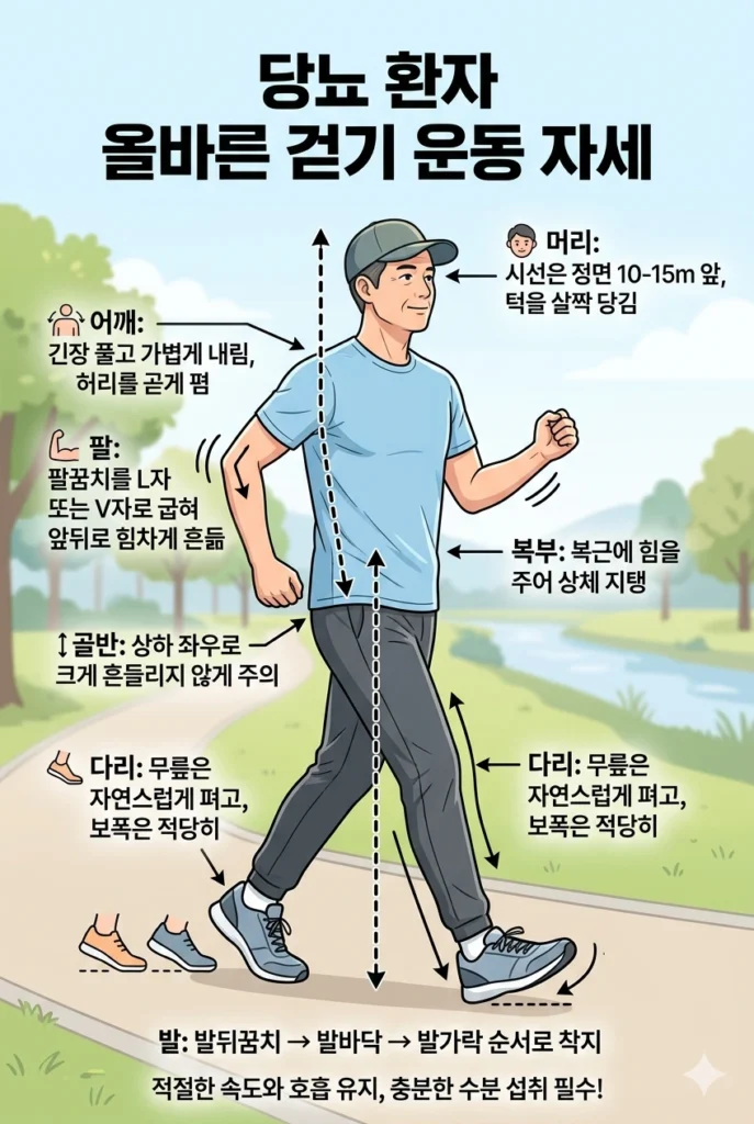 당뇨 환자 걷기운동