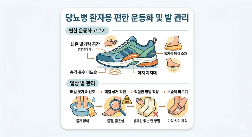 당뇨 환자 발관리