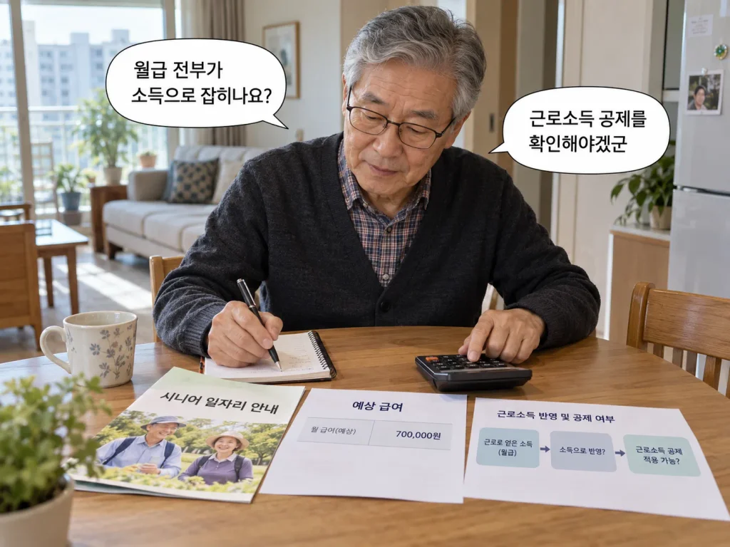 노인일자리 근로소득이 생계급여에 반영되는 방법