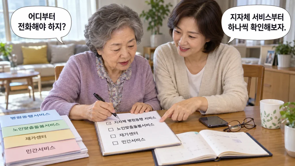 서울 병원 안심동행서비스 요금과 이용방법 확인