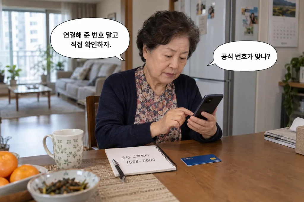 카드배송 기관사칭 보이스피싱 공식번호 확인 방법